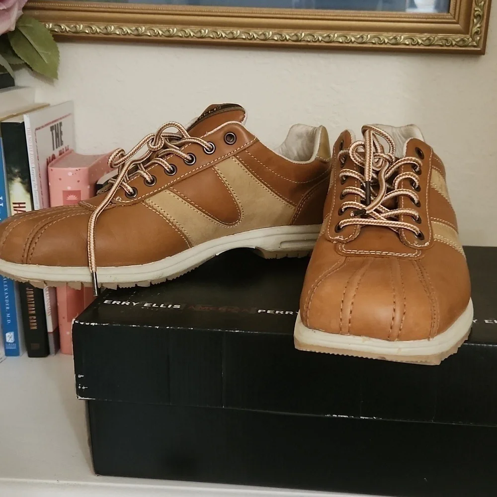 Perry Ellis Chaser Shoes Boys 6 1/2 Ladies 8 Contemporary Party Church School - Picture 4 of 11